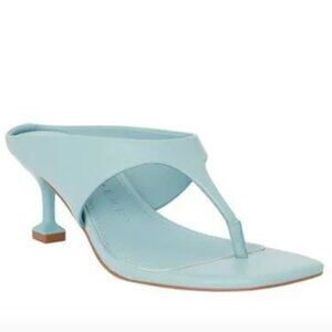 Katy Perry Oceanside Low Slip-On Sandals | Blue | Sculpted Heel | Size 6 NWT